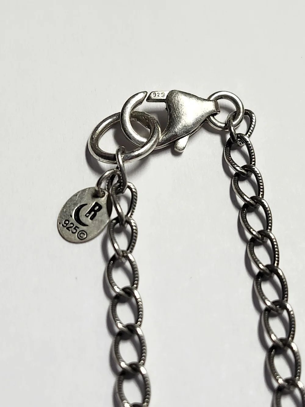 Carolyn Pollack Relios Chain Necklace 925 Sterling Silver 14" Length - Picture 2 of 3